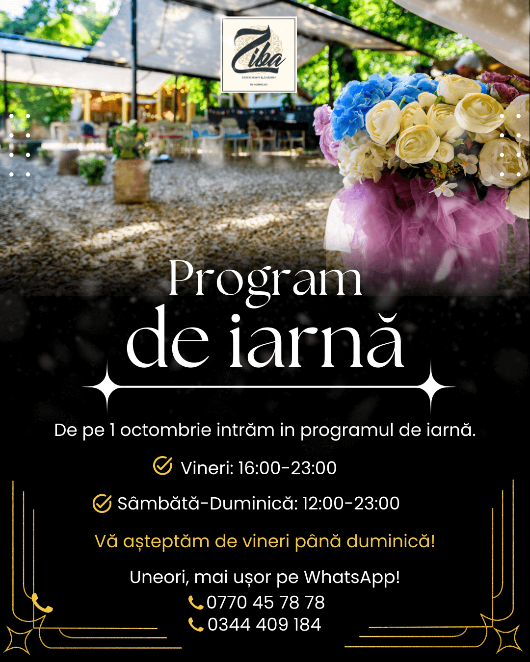 Program de iarnă Ziba Restaurant